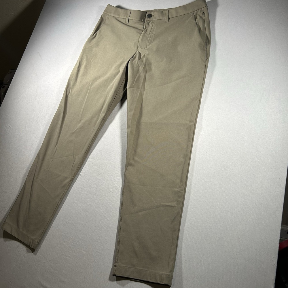 Lululemon ABC Trouser Classic Fit Warpstreme Men's 35 Khaki Nomad LM5A05S